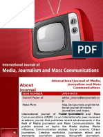 International Journal of Media, Journalism and Mass Communications - ARC Journals