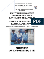 Cuaderno de Autoaprendizaje 3er Grado