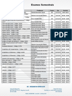 Exames Semestrais 2016 2