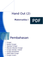 Hand Out (2) Matematika 1 (Fungsi)