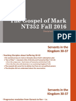 Disciples in His Kingdom Mark 9.30_50 NT352 Fall 2016