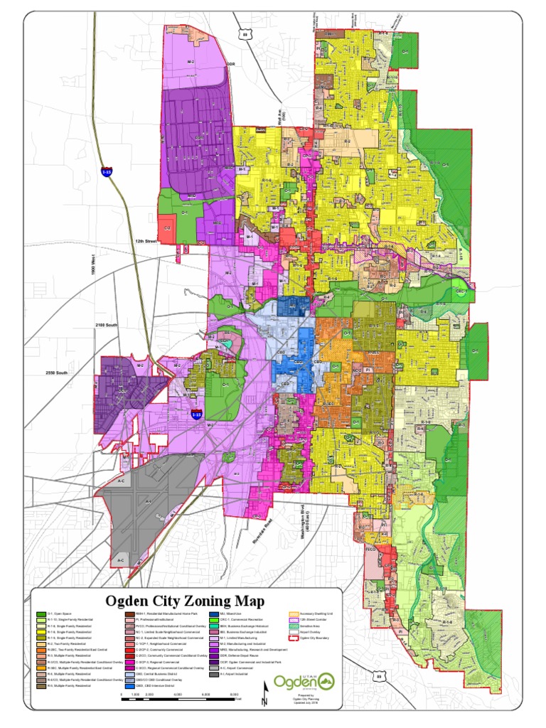 Printable Map Of Ogden Utah