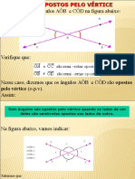 Aula 14 - Ângulos Opostos Pelo Vértice