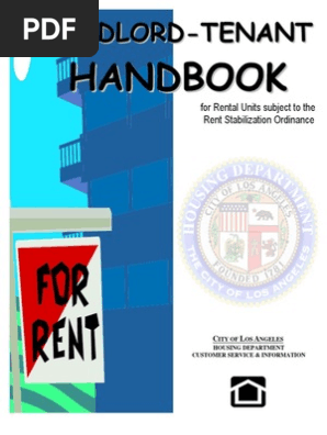 Los Angeles Landlord Tenant Handbook for Rent Stabilized Units