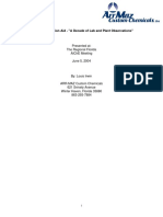 Polymeric Filtration Aid - "A Decade of Lab and Plant Observations"