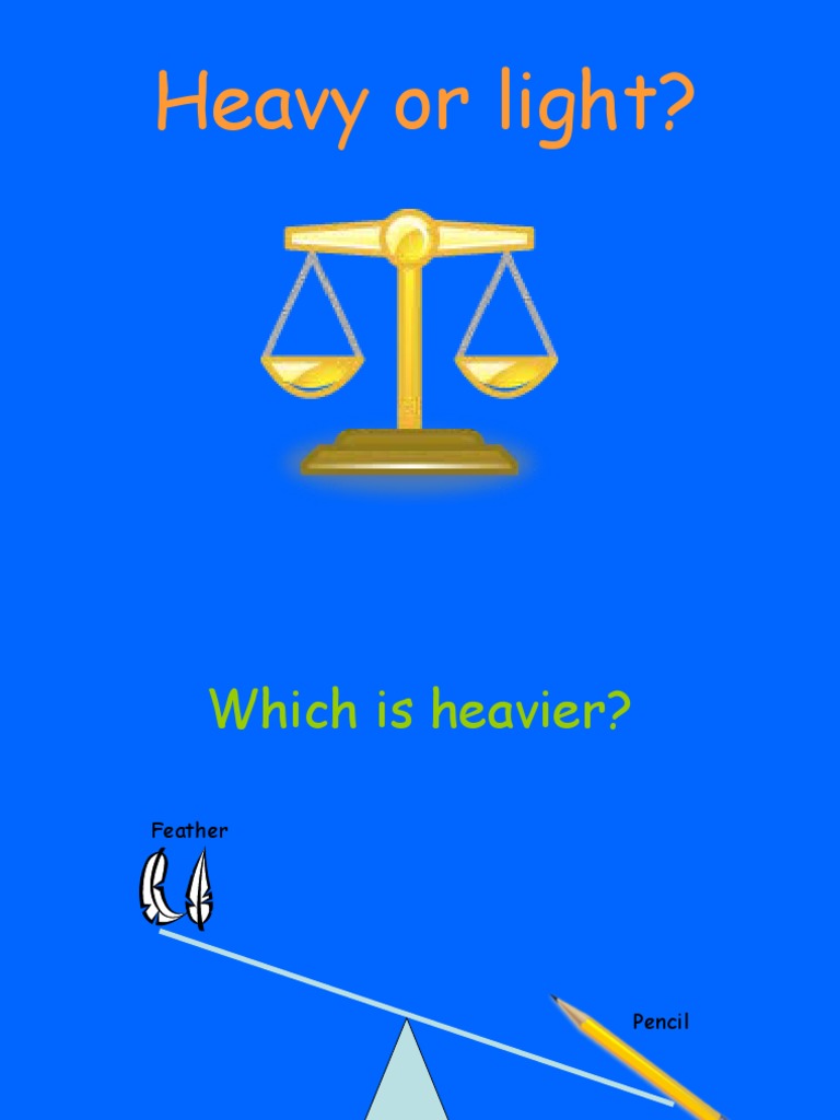 Heavier or Lighter: Class 1 Measurements | PDF | Language Arts & Discipline