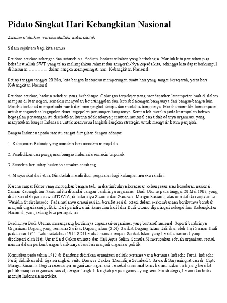 Contoh Pidato
