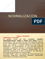 NORMALIZACIÓN