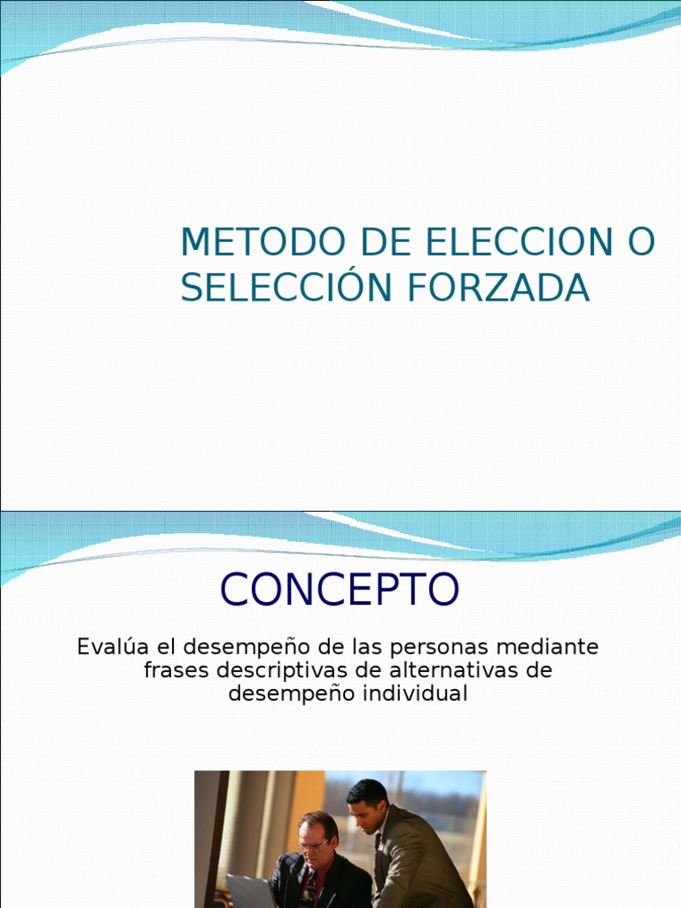 eleccion y distribucion forzada total