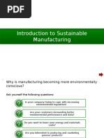 Introduction to Sustainable Manufacturing