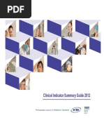 3 Summary Guide Clinical Indicators 2012 (ACHS)