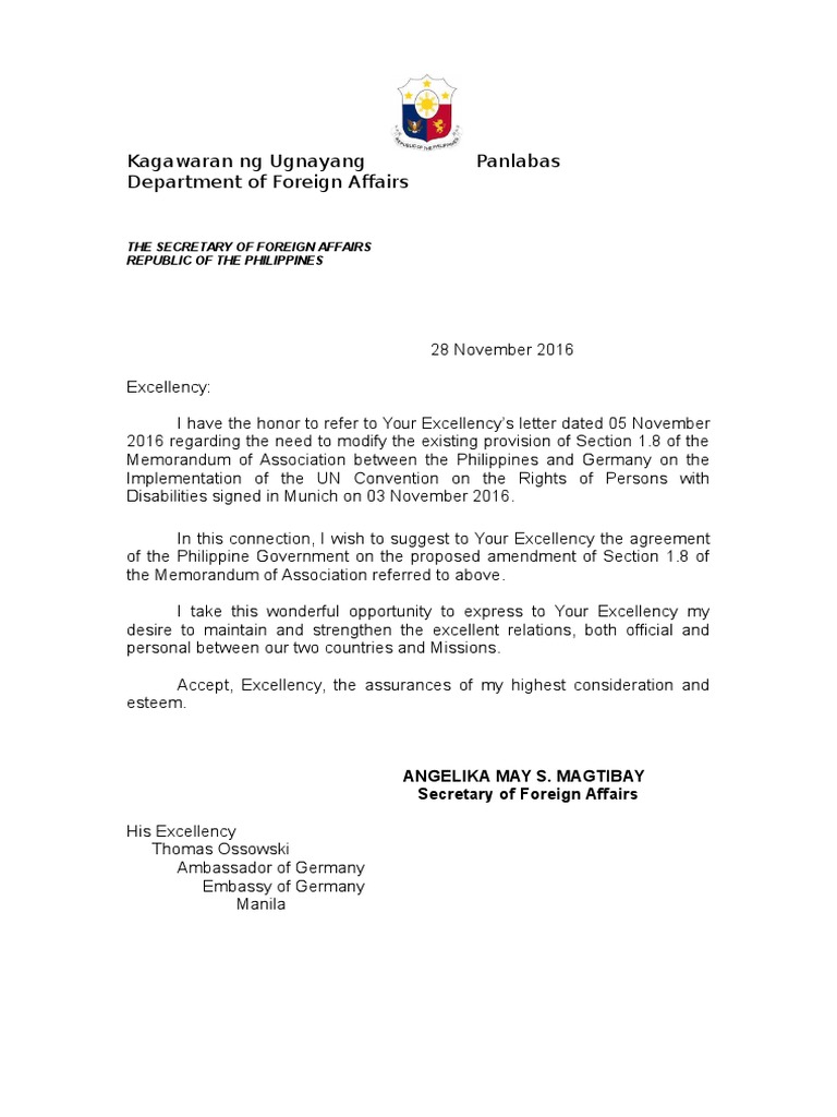cover letter diplomatic job