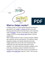 What Is A Geiger Counter?: Plastic Ceramic Tungsten Electric Field