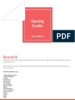 Opening Credits PDF