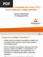Como Elaborar o Artigo Cientifico_2012 - Presenciais