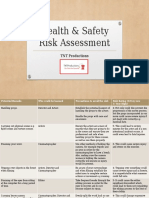 Health & Safety Risk Assessment