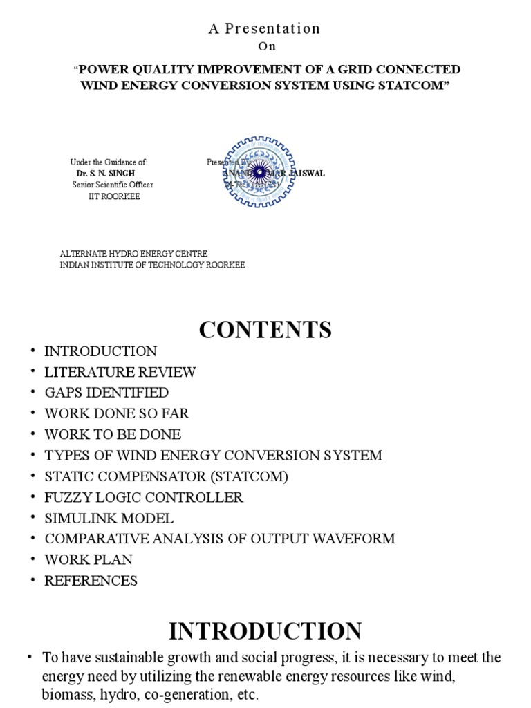 Power Quality in Wind Energy Systems | PDF | Wind Power | Ac Power
