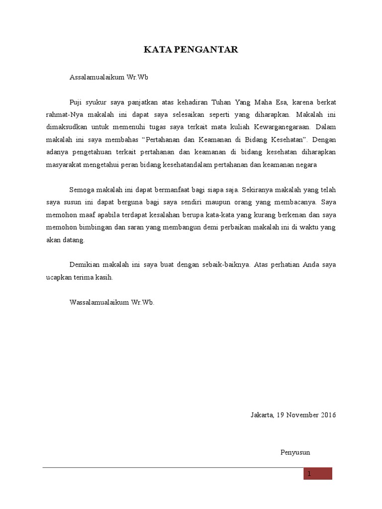 Pertahanan Dan Keamanan Negara Dalam Bidang Kesehatan