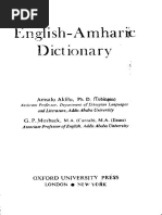 English - Amharic Dictionary - A To D PDF