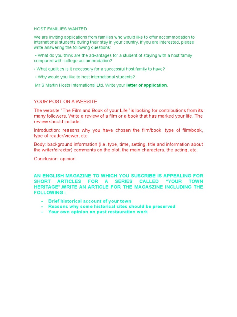 Exam essay examples image