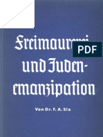 Franz Alfred Six: Freimaurerei Und Judenemanzipation