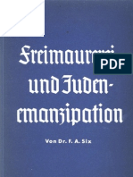 Franz  Alfred Six: Freimaurerei und Judenemanzipation