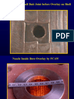 Nozzle # Shell Butt Joint Before Overlay On Shell