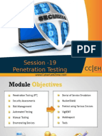 Session - 19 Penetration Testing: Title of The Presentation