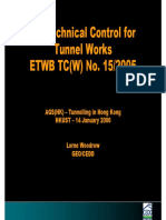 Geotechnical Control For Tunnel Works ETWB TC (W) No. 152005