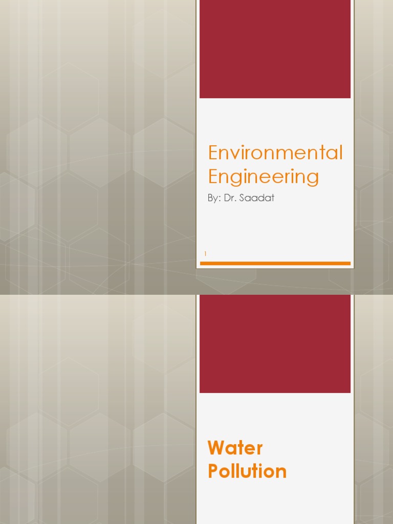 Environmental Engineering: By: Dr. Saadat | PDF