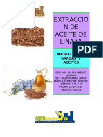 Extraccion de Aceite de Linaza