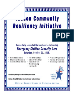 Mass Casualty Certificate 10-01-16