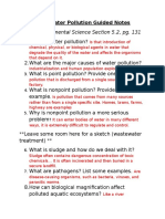 freshwater pollution guided notes