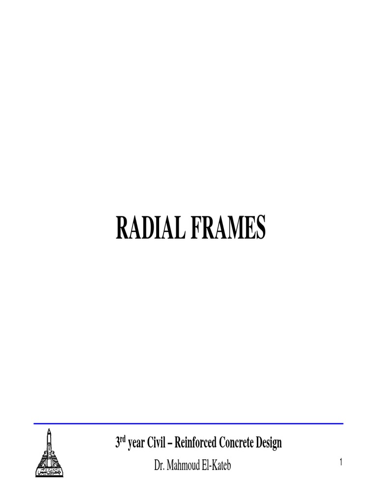 Radial Frame Design in Concrete Structures | PDF | Science ...
