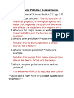 Freshwater Pollution Guided Notes