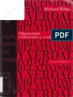 Objetividad Relativismo Y Verdad-Rorty Richard (Libro)