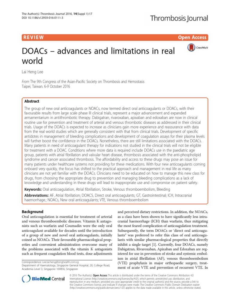 Doac Advance Lim RL | PDF