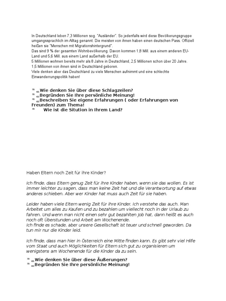 Schreiben thema urlaub brief Brief Urlaub