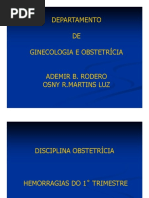 Hemorragias de Primeiro Trimestre