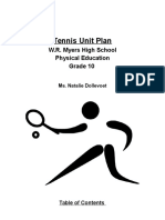 Tennis Grade 10 Unit Plan - Nat