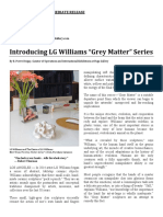 Introducing LG Williams "Grey Matter" Series