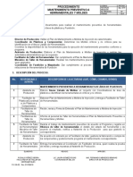 PR-TH-01 Mantenimiento Preventivo A Herramentales y Moldes