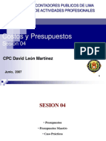 Costos y Presupuestos 2007 Sesion 04