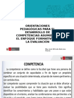 Orientaciones Pedagógicas para El Desarrollo de Competencias Asumiendo El Enfoque Formativo de La Evaluación