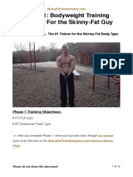 Bodyweight Training For The Skinny Fat Guy Full Training Program PDF