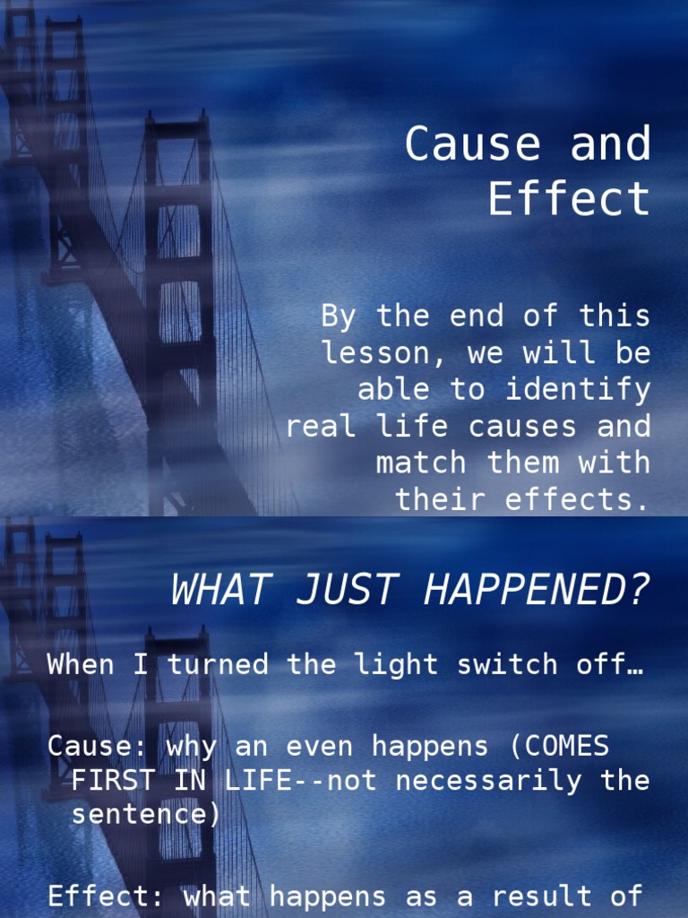 Understanding Cause and Effect Relationships | PDF