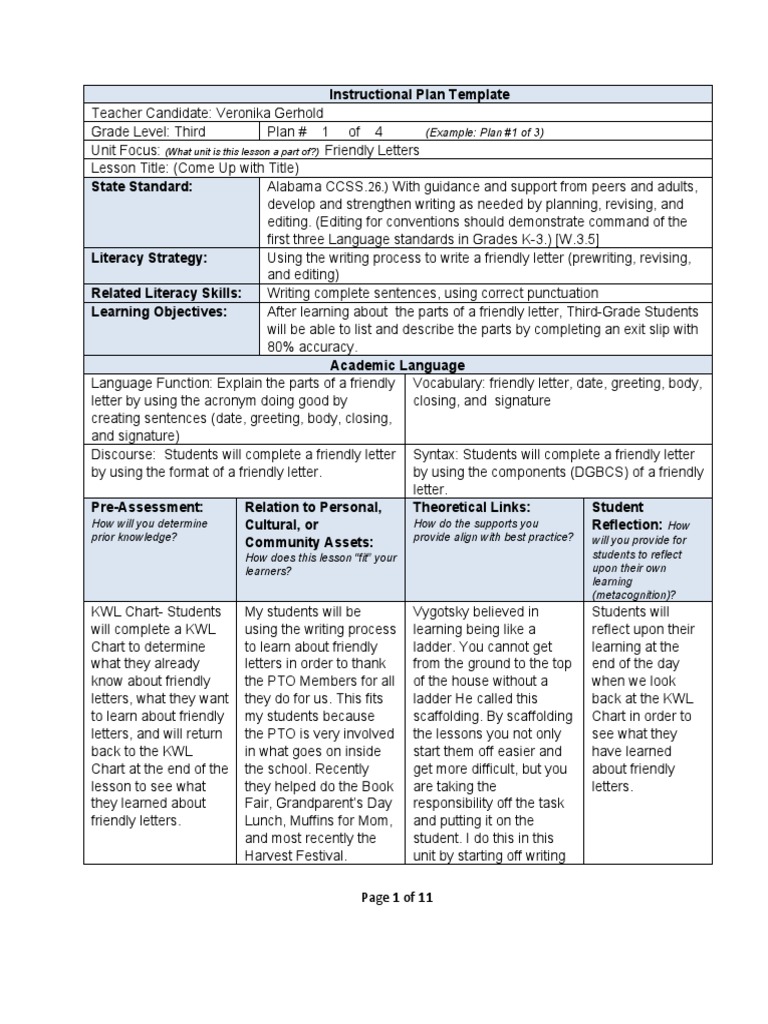 Edtpa Lesson Plans Educational Assessment Pedagogy