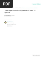 Training Manual For Engineers On Solar PV System
