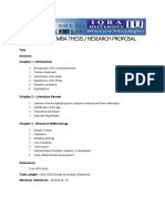 Research Proposal (P1) Format