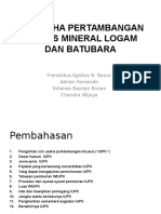 Presentasi Iupk Mineral Dan Batubara